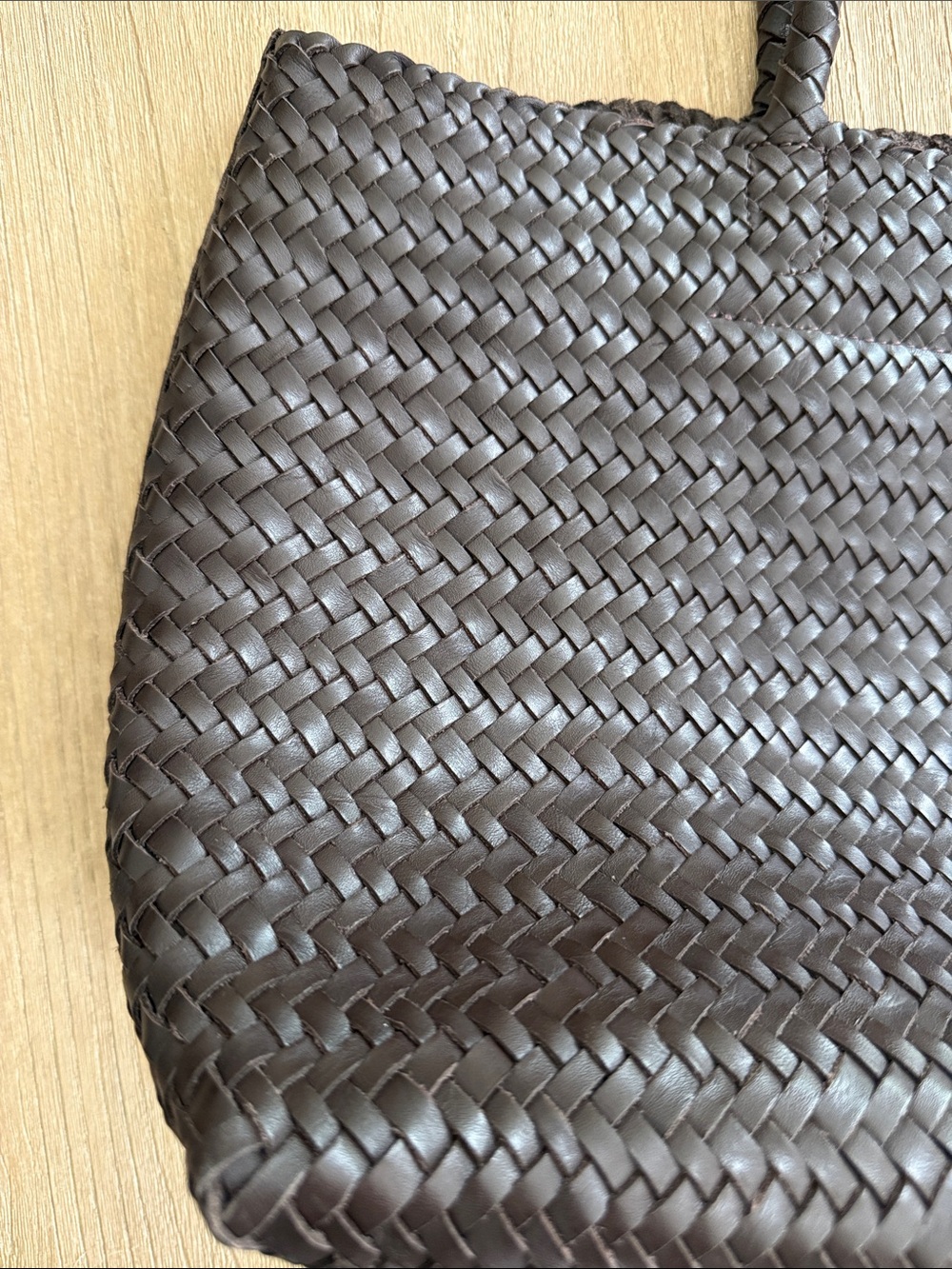 Madewell Signature Woven Tote Coffee Bean - Picture 5 of 9